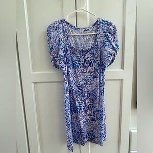 XS Lilly dress with ruched short sleeves
